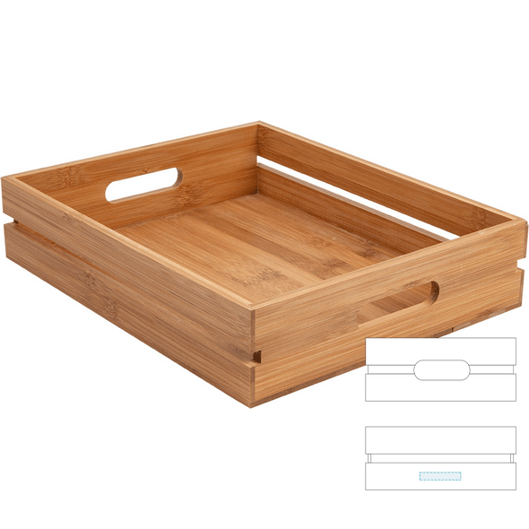 Vassoio laterale portatile Bamboo